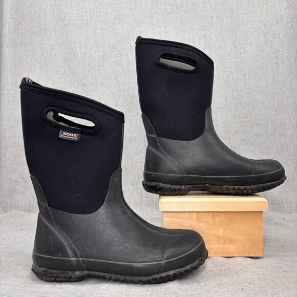 BOGS Unisex Waterproof Insulated Rubber & Neoprene Winter Rain Boot Kids Size 5 - Picture 2 of 10